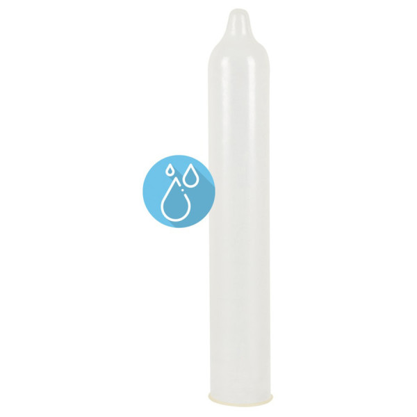Préservatifs extra lubrifiés, en latex x12 avec réservoir Extra Wet 53 mm